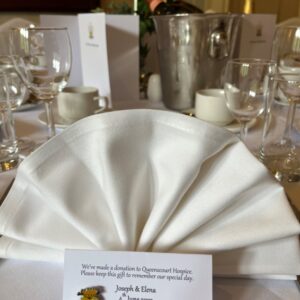 Queenie Wedding Favour Tent Card