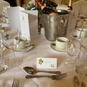 Queenie Wedding Place Name Tent Card