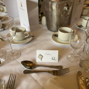 Star Wedding Place Name Tent Card