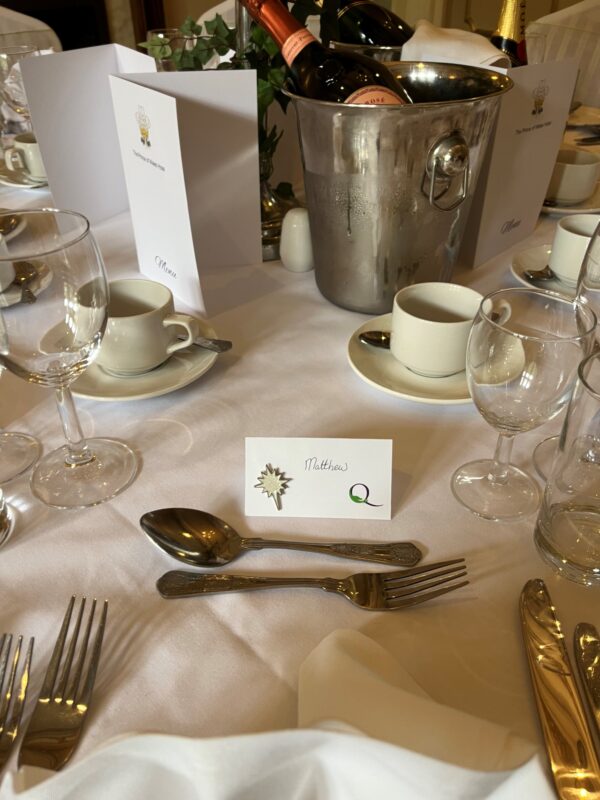 Star Wedding Place Name Tent Card